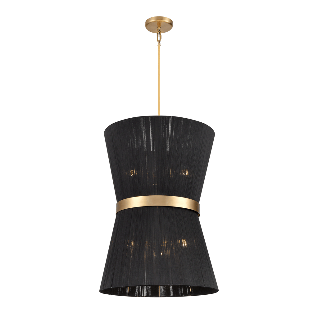 DVI LIGHTING ELLESMERE 6 LT FOYER BRASS DVP43648BR-BK