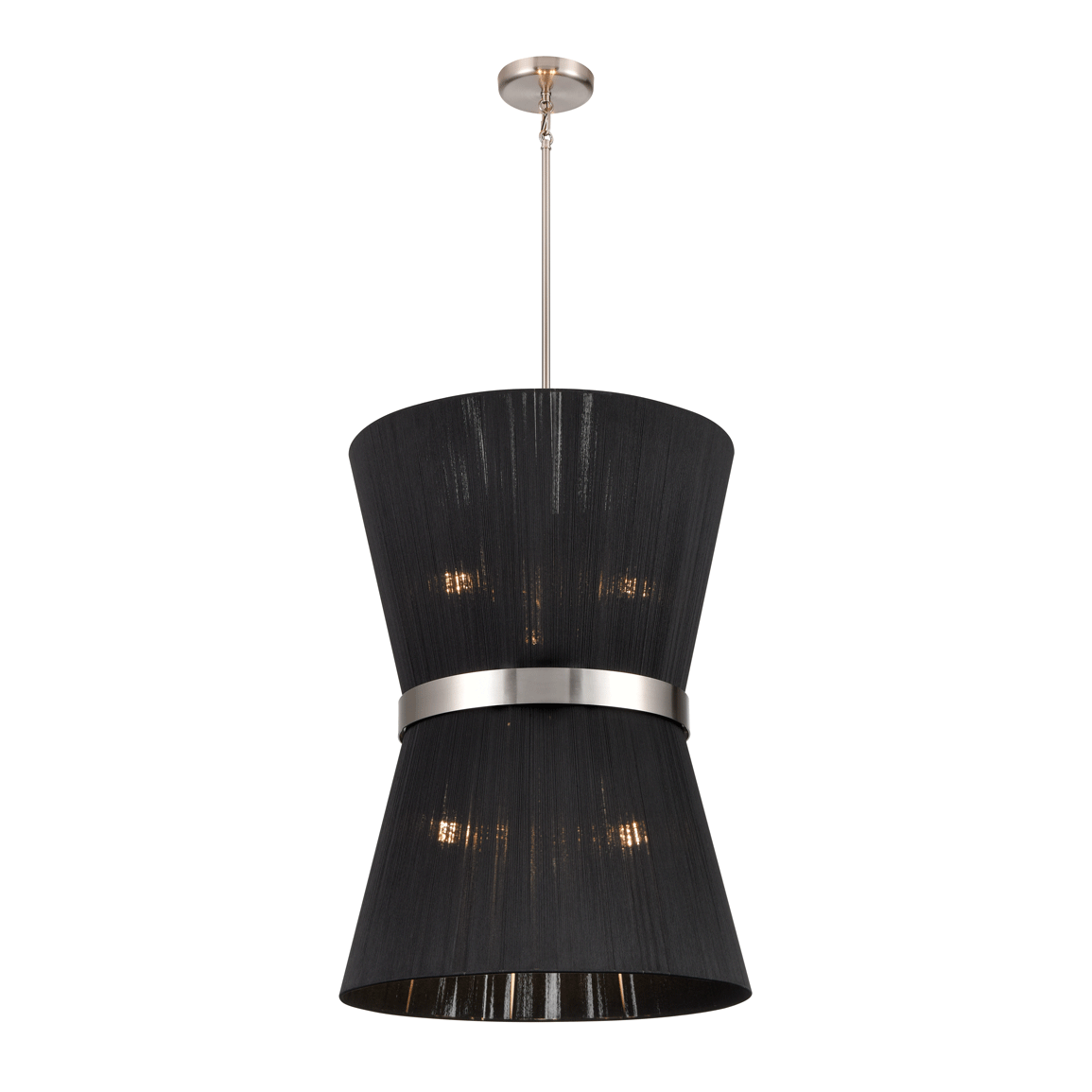DVI LIGHTING ELLESMERE 6 LT FOYER SATIN NICKEL DVP43648SN-BK