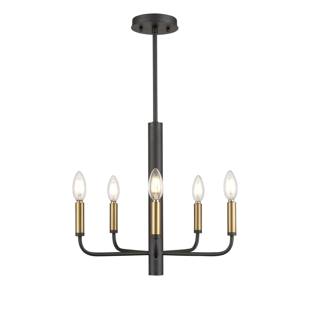 DVI LIGHTING OLIVIA 5 LT CHANDELIER GRAPHITE DVP44025MF+GR