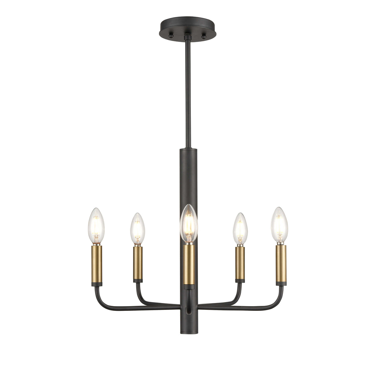 DVI LIGHTING OLIVIA 5 LT CHANDELIER GRAPHITE DVP44025MF+GR