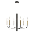 DVI LIGHTING OLIVIA 6 LT CHANDELIER GRAPHITE DVP44026MF+GR