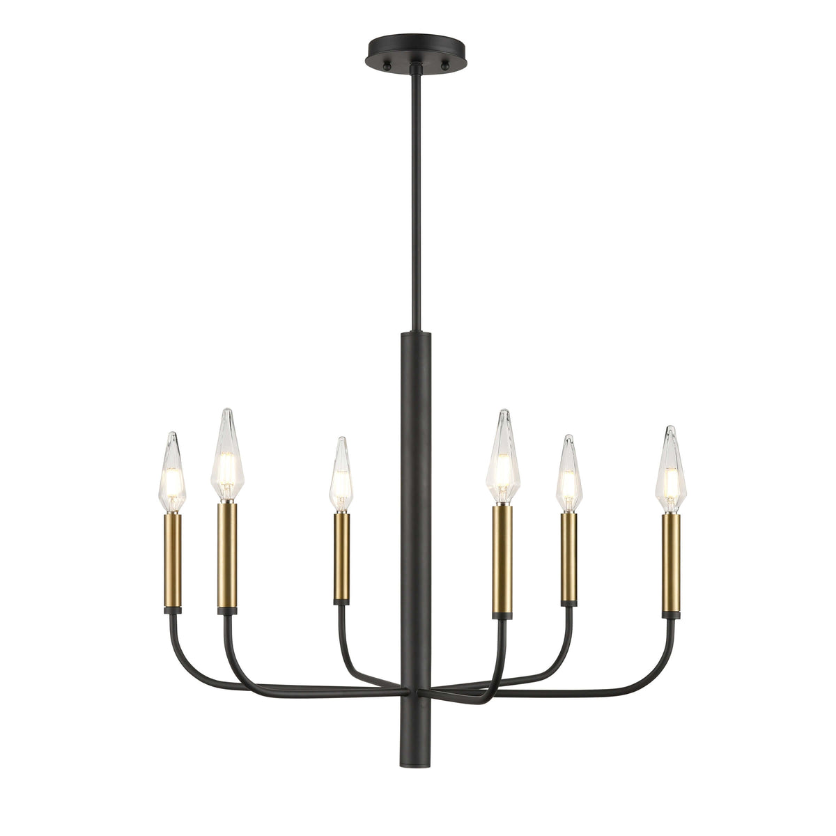 DVI LIGHTING OLIVIA 6 LT CHANDELIER GRAPHITE DVP44026MF+GR