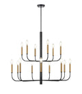 DVI LIGHTING OLIVIA 2 TIER CHANDELIER GRAPHITE DVP44045MF+GR