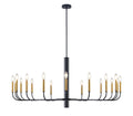 DVI LIGHTING OLIVIA 18 LT CHANDELIER GRAPHITE DVP44050MF+GR