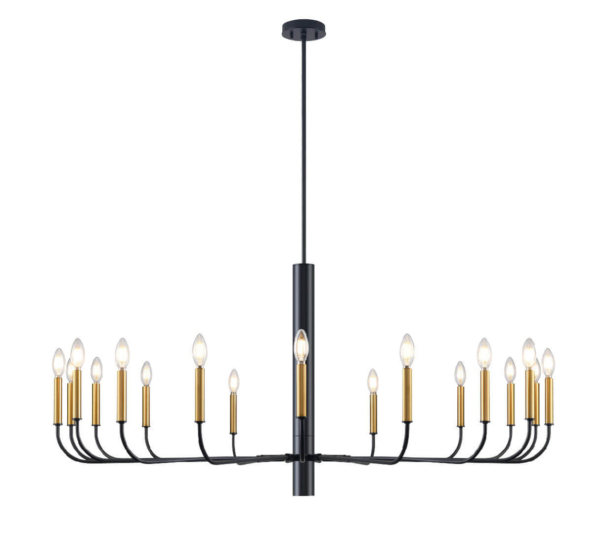 DVI LIGHTING OLIVIA 18 LT CHANDELIER GRAPHITE DVP44050MF+GR