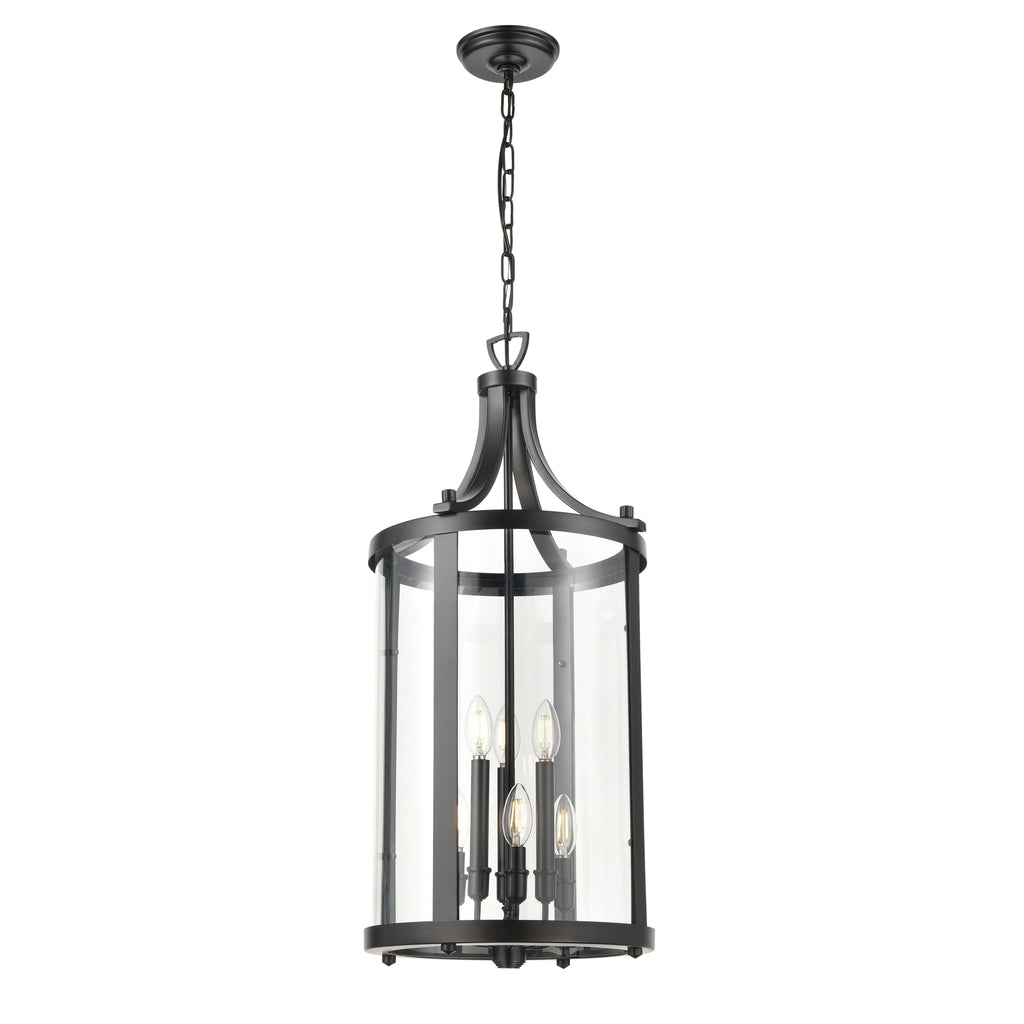 DVI LIGHTING NIAGARA 6 LIGHT FOYER EBONY DVP4411EB