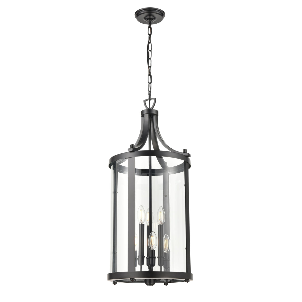 DVI LIGHTING NIAGARA 6 LIGHT FOYER EBONY DVP4411EB