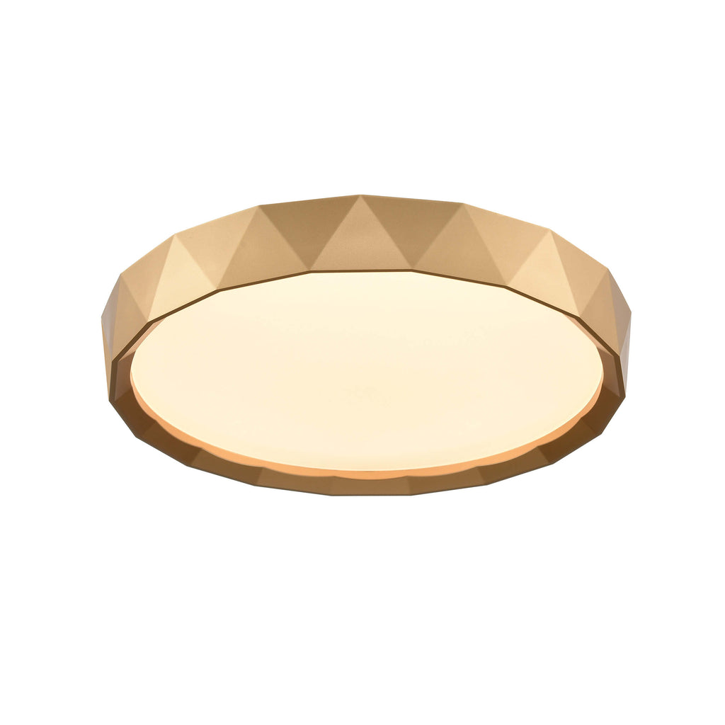 DVI LIGHTING DAWSON 5 LED 15" FLUSH MOUNT GOLD DVP44138GD-5CCT