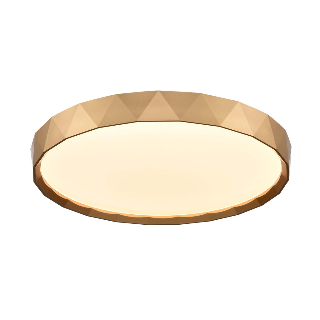 DVI LIGHTING DAWSON 5 LED 19" FLUSH MOUNT GOLD DVP44148GD-5CCT
