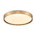 DVI LIGHTING DAWSON 5 LED 19" FLUSH MOUNT GOLD DVP44148GD-5CCT