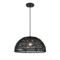 DVI LIGHTING LAC DU BONNET 18" PENDANT BLACK DVP44208BK-BY