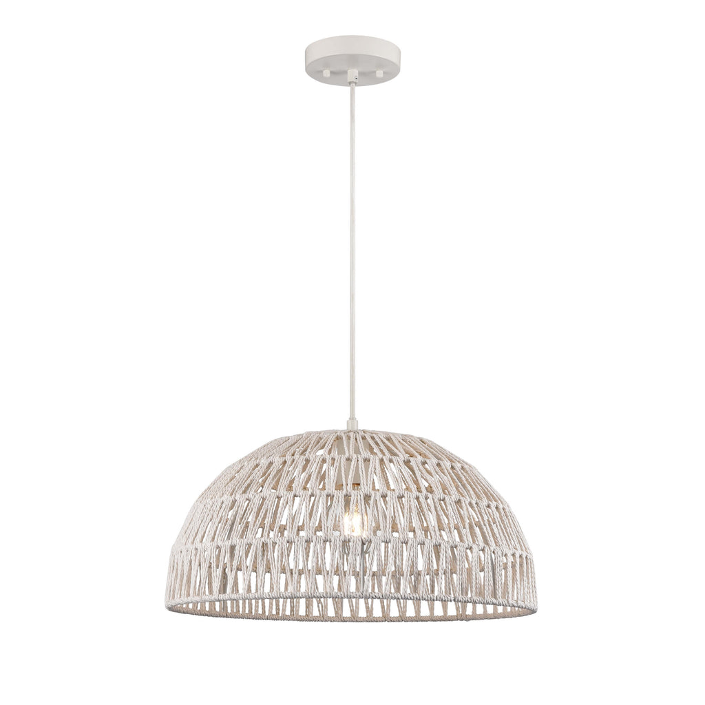 DVI LIGHTING LAC DU BONNET 18" PENDANT WHITE DVP44208MW-WY