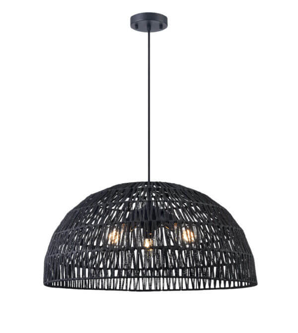 DVI LIGHTING LAC DU BONNET 26" PENDANT BLACK DVP44248BK-BY