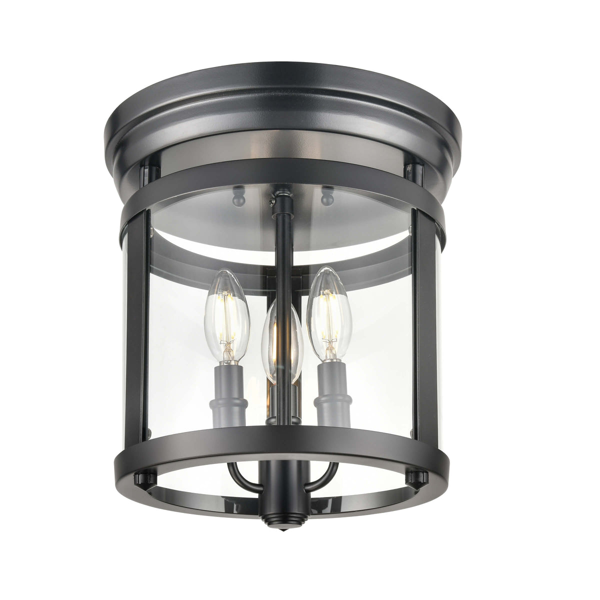 DVI LIGHTING NIAGARA 3 LT FLUSH MOUNT EBONY DVP4432EB