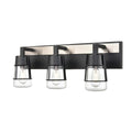 DVI LIGHTING LAKE OF THE WOODS 3 LT VANITY EBONY DVP44443EB+SN-CL