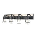 DVI LIGHTING LAKE OF THE WOODS 4 LT VANITY EBONY DVP44444EB+SN-CL
