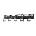 DVI LIGHTING LAKE OF THE WOODS 5 LT VANITY EBONY DVP44455EB+SN-CL