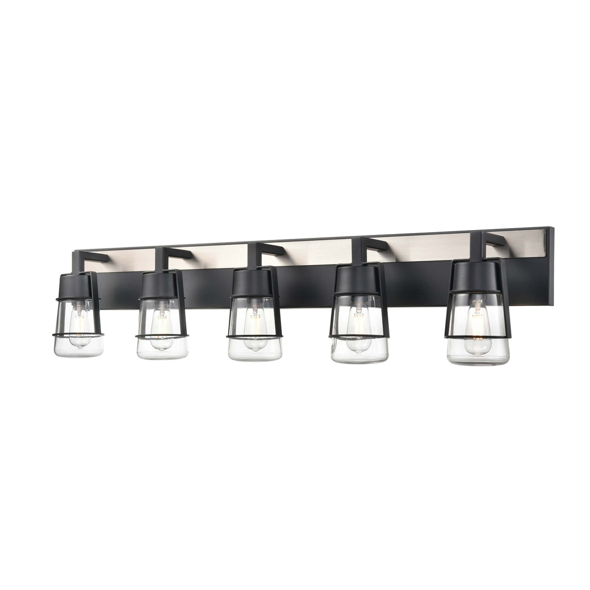 DVI LIGHTING LAKE OF THE WOODS 5 LT VANITY EBONY DVP44455EB+SN-CL
