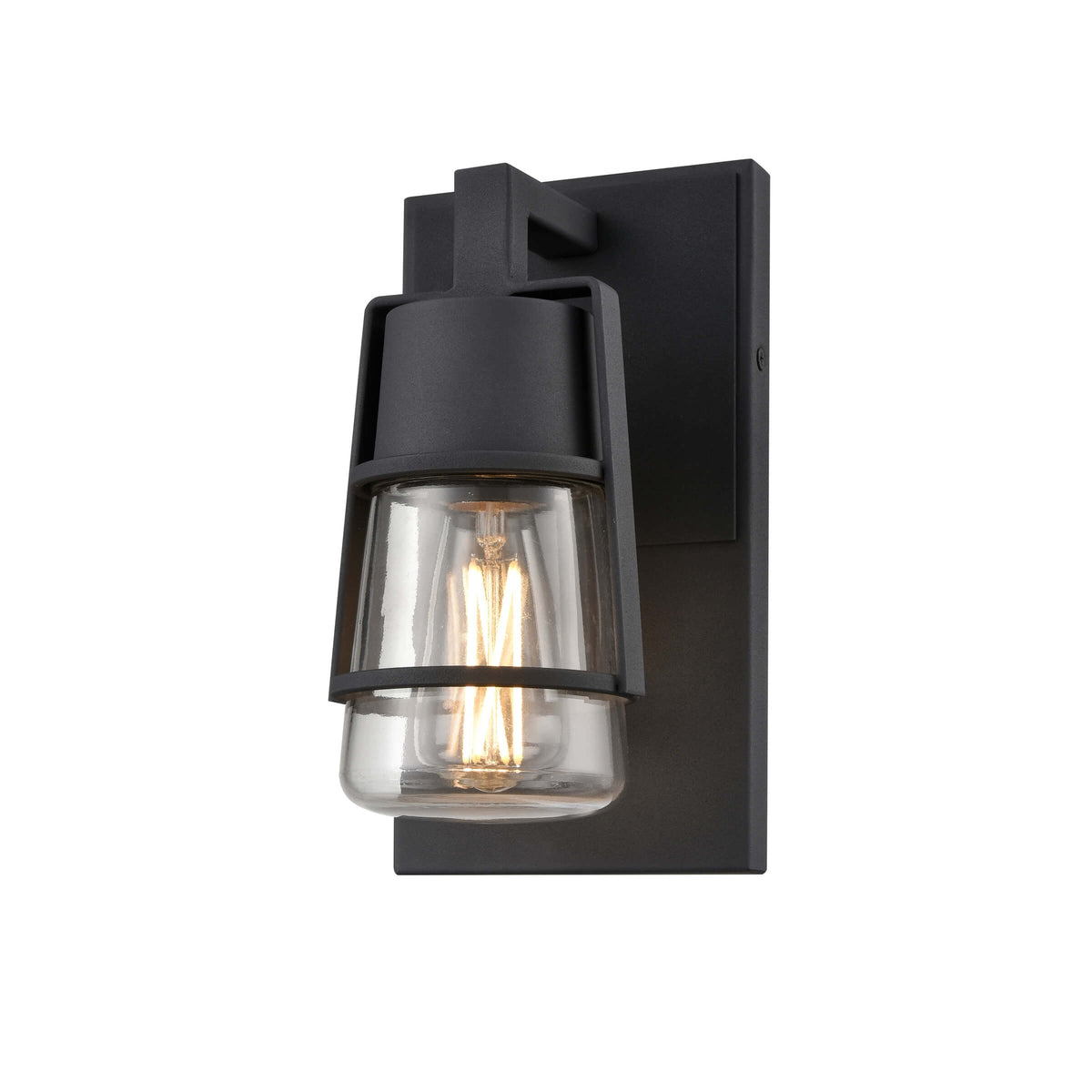 DVI LIGHTING LAKE OF THE WOODS OUTDOOR 9" SCONCE BLACK DVP44471BK-CL