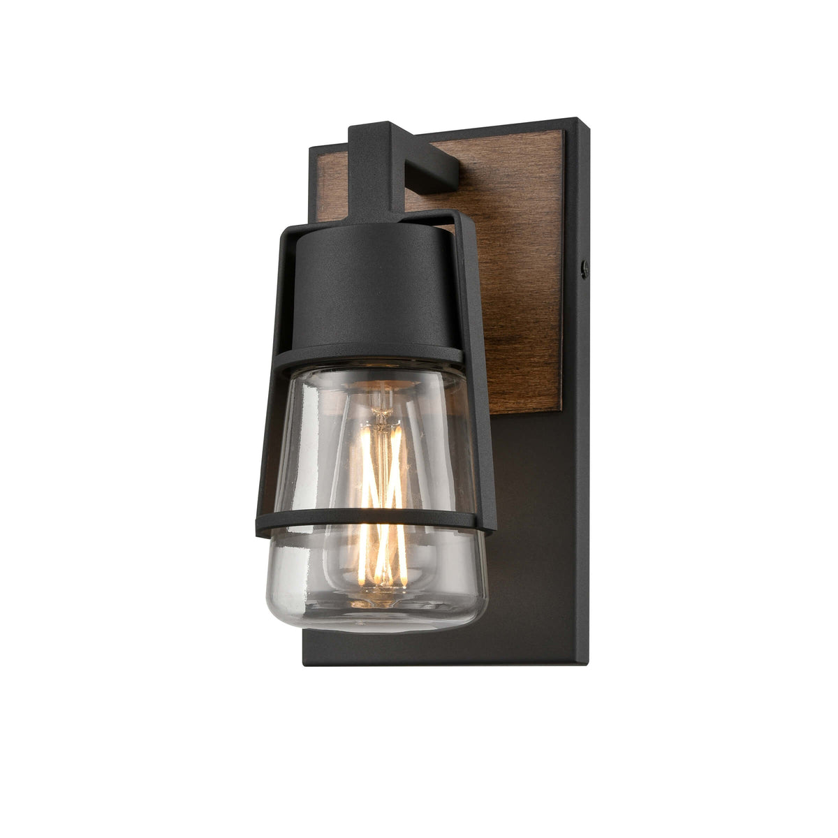 DVI LIGHTING LAKE OF THE WOODS OUTDOOR 9" SCONCE  DVP44471BK+IW-CL
