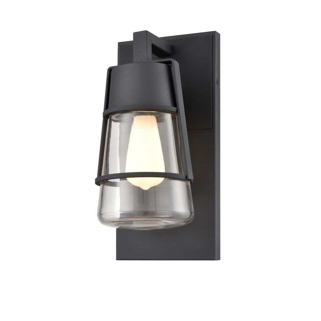 DVI LIGHTING LAKE OF THE WOODS OUTDOOR 11.5" SCONCE  BLACK DVP44472BK-CL