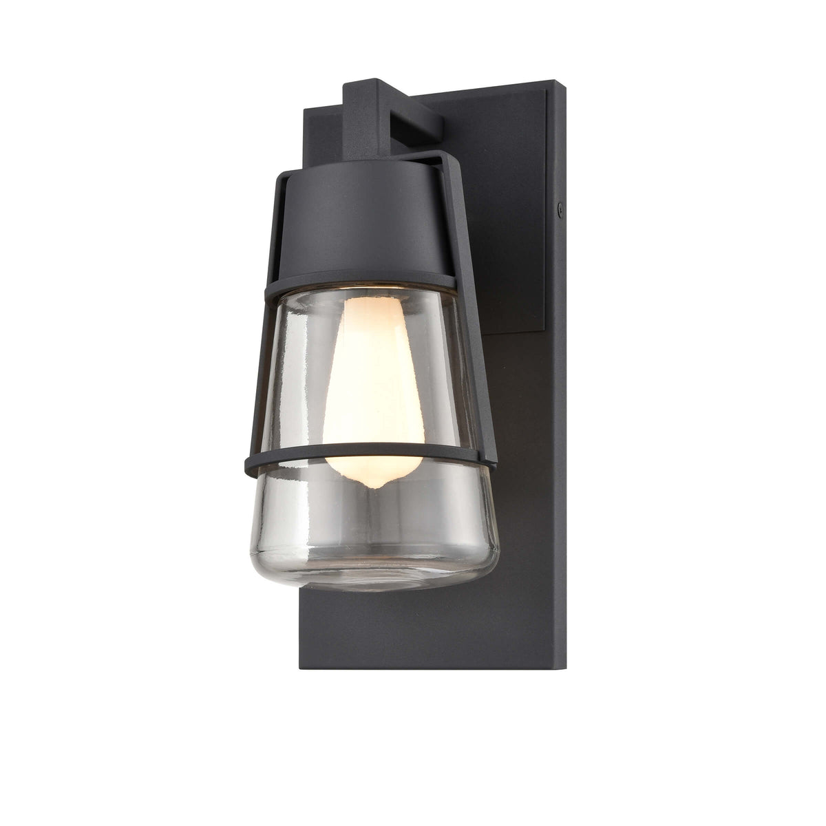 DVI LIGHTING LAKE OF THE WOODS OUTDOOR 11.5" SCONCE  BLACK DVP44472BK-CL