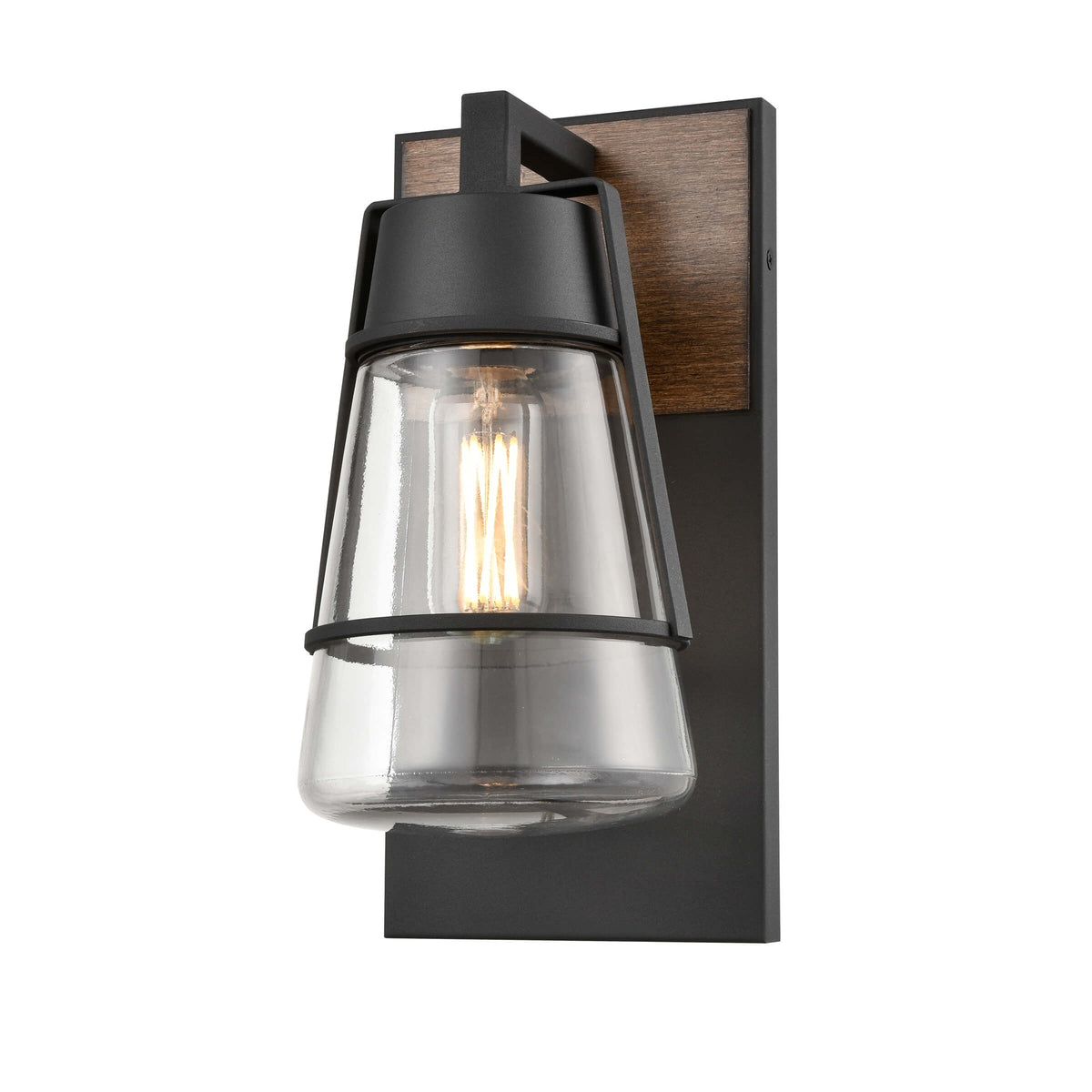 DVI LIGHTING LAKE OF THE WOODS OUTDOOR 11.5" SCONCE  DVP44472BK+IW-CL