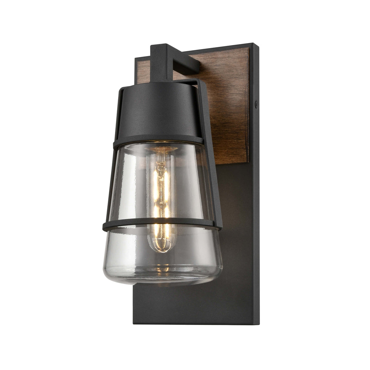 DVI LIGHTING LAKE OF THE WOODS OUTDOOR 13" SCONCE  DVP44473BK+IW-CL