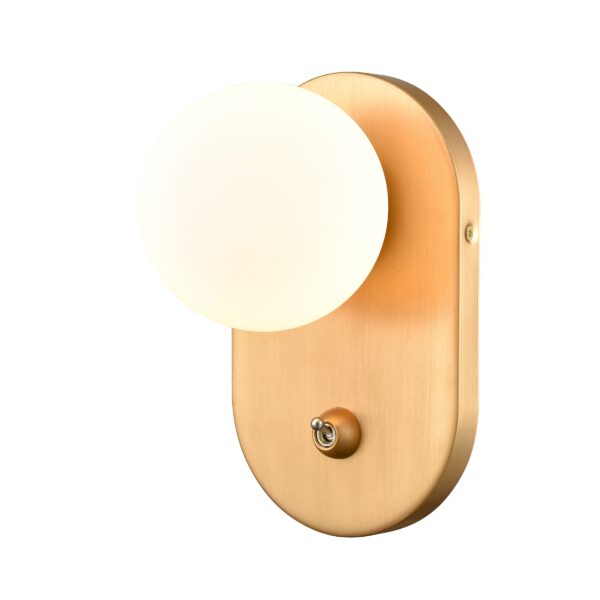 DVI LIGHTING ATWOOD SCONCE BRASS DVP45001BR-OP