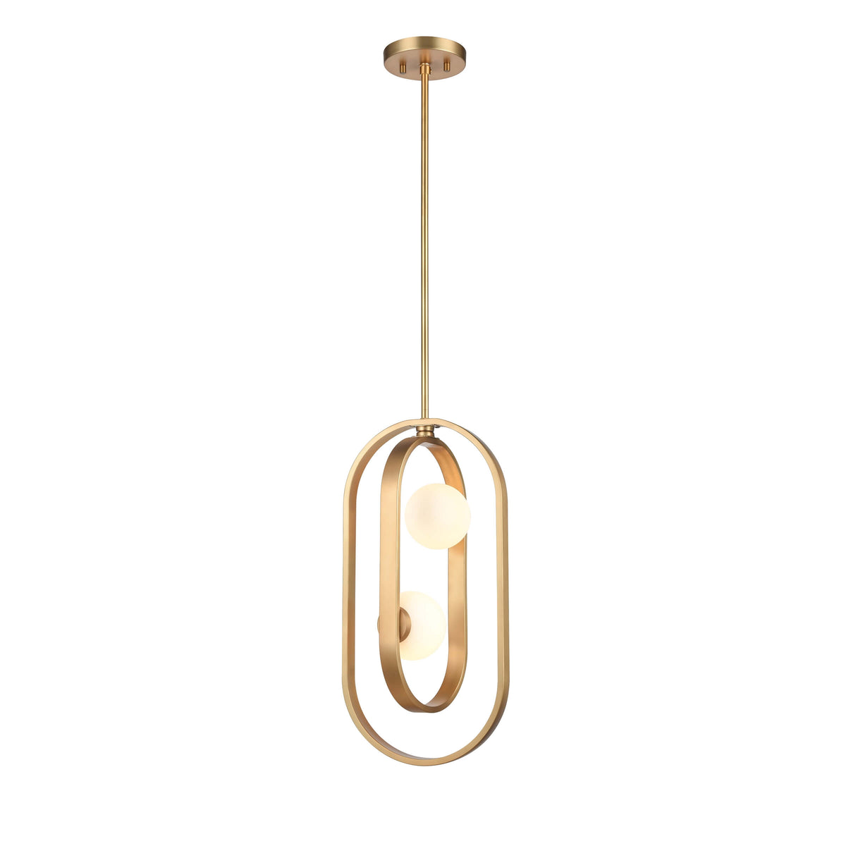 DVI LIGHTING ATWOOD 2 LT PENDANT BRASS DVP45019BR-OP