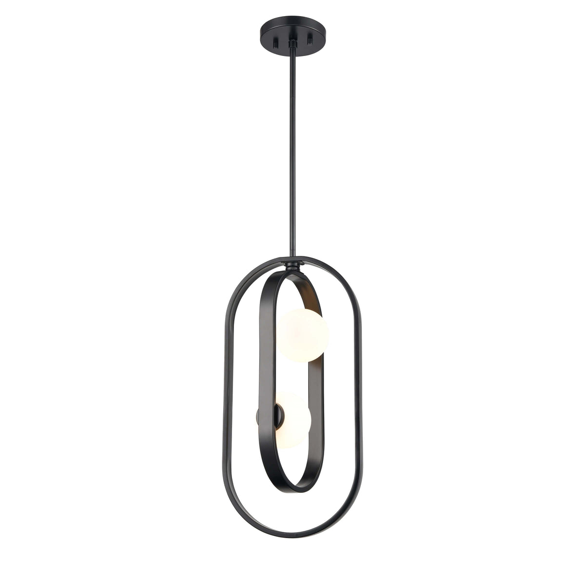 DVI LIGHTING ATWOOD 2 LT PENDANT EBONY DVP45019EB-OP
