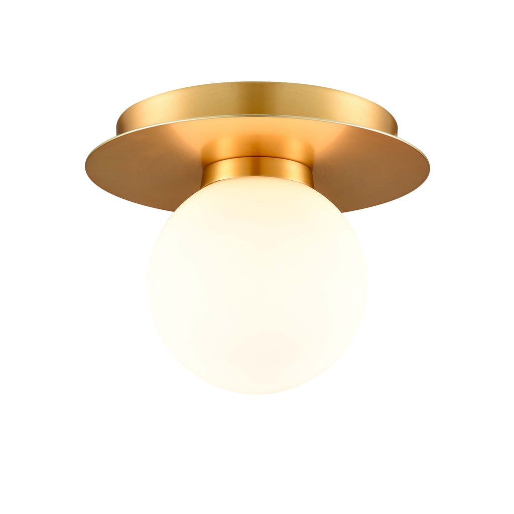 DVI LIGHTING ATWOOD FLUSH MOUNT BRASS DVP45032BR-OP