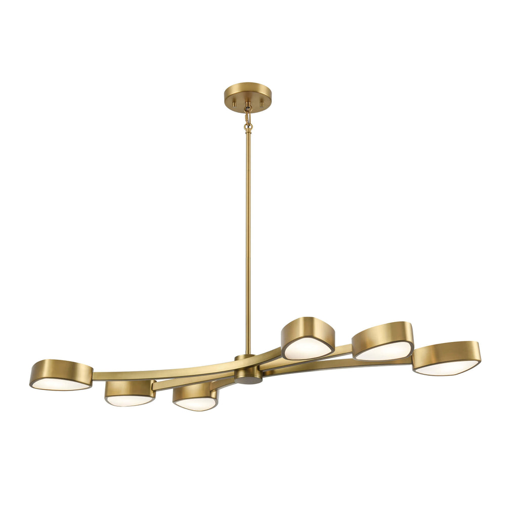 DVI LIGHTING NORTHERN MARCHES 6 LT LINEAR LED BRASS DVP45402BR-OP