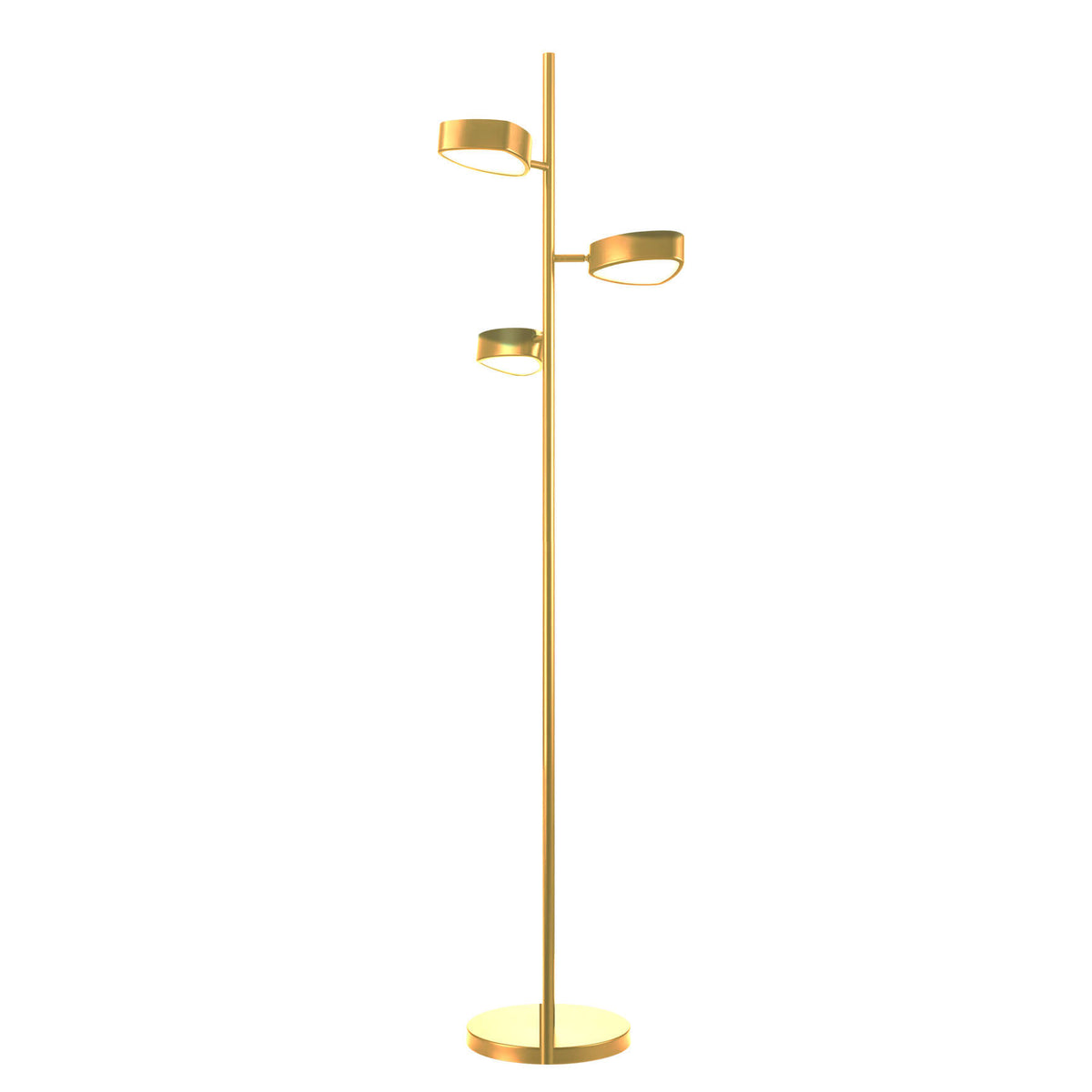 DVI LIGHTING NORTHERN MARCHES FLOOR LAMP LED BRASS DVP45409BR-OP