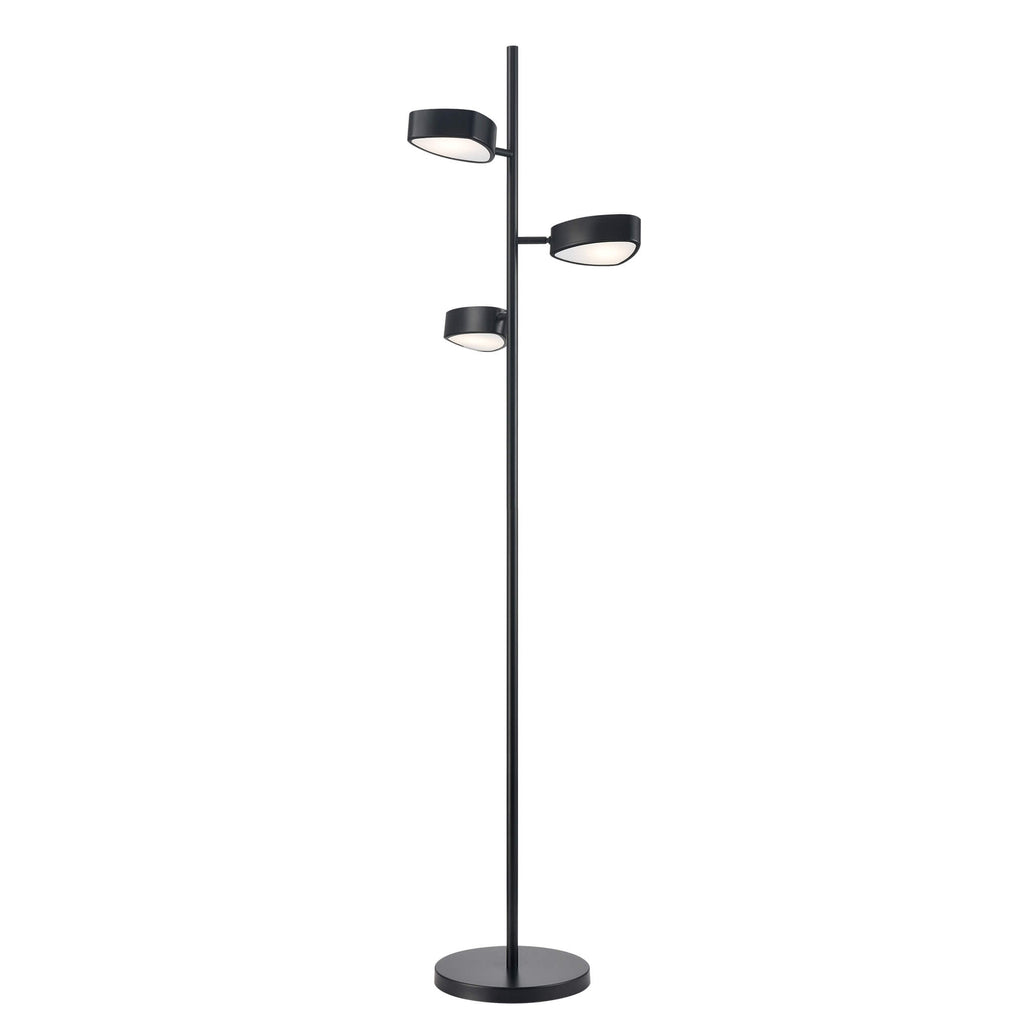 DVI LIGHTING NORTHERN MARCHES FLOOR LAMP LED EBONY DVP45409EB-OP