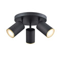 DVI LIGHTING POND INLET OUTDOOR 3 LT FLUSH MOUNT DVP45774MFO+BK