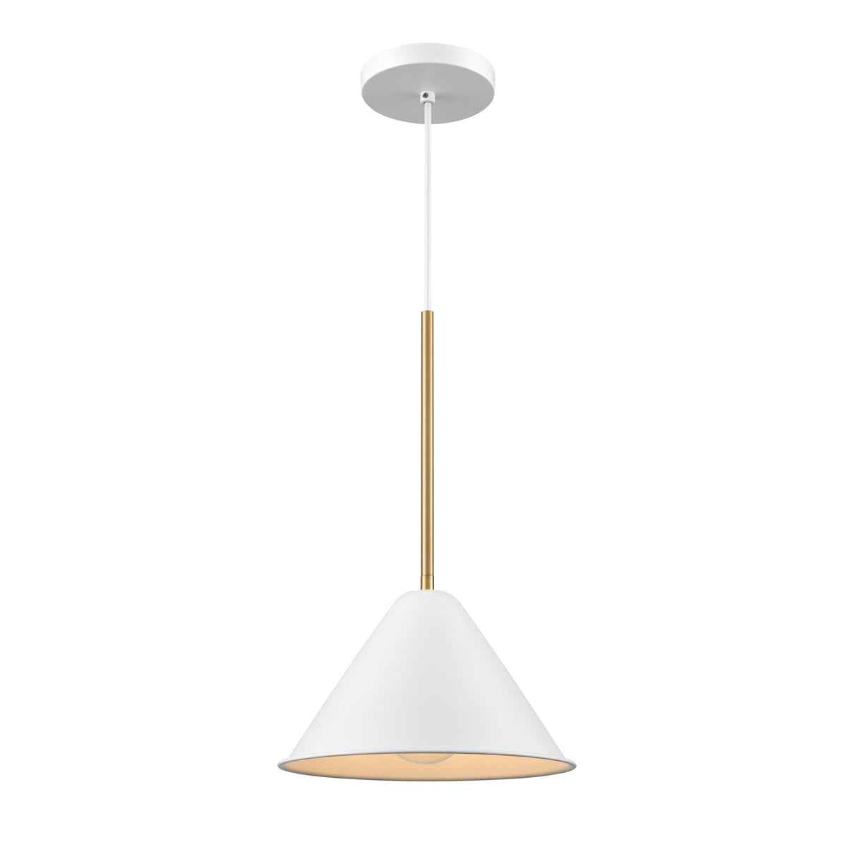 DVI LIGHTING LILY 10" MINI-PENDANT BRASS DVP46110MW+BR
