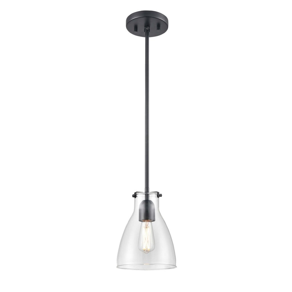 DVI LIGHTING EMMA MINI-PENDANT EBONY CLEAR DVP47021EB-CL