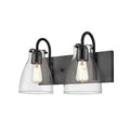 DVI LIGHTING EMMA 2 LT VANITY EBONY CLEAR DVP47022EB-CL