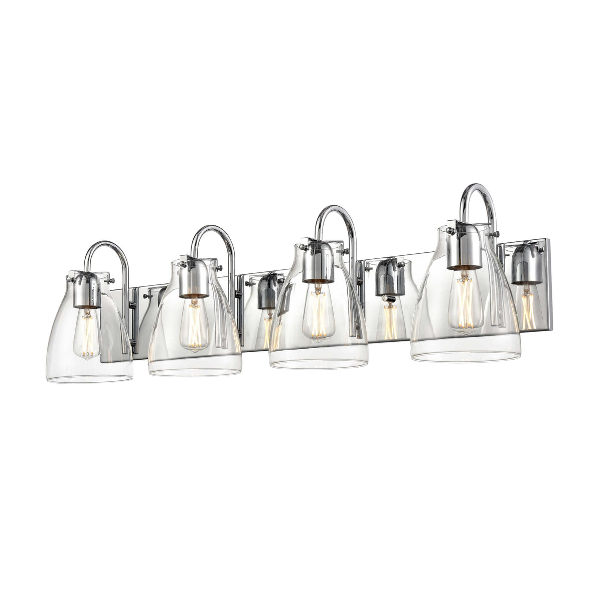 DVI LIGHTING EMMA 4 LT VANITY CHROME CLEAR DVP47044CH-CL