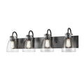 DVI LIGHTING EMMA 4 LT VANITY EBONY CLEAR DVP47044EB-CL