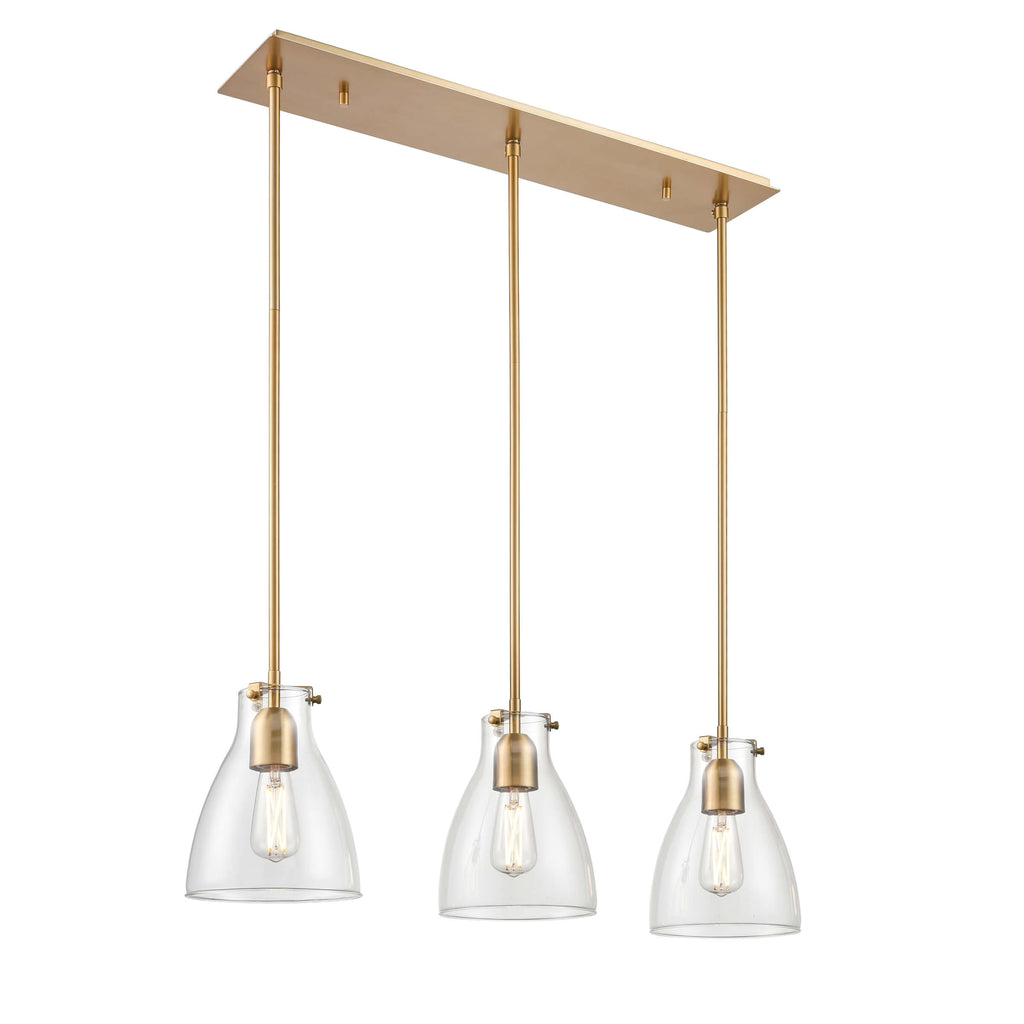 DVI LIGHTING EMMA 3 LT LINEAR BRASS CLEAR DVP47053BR-CL