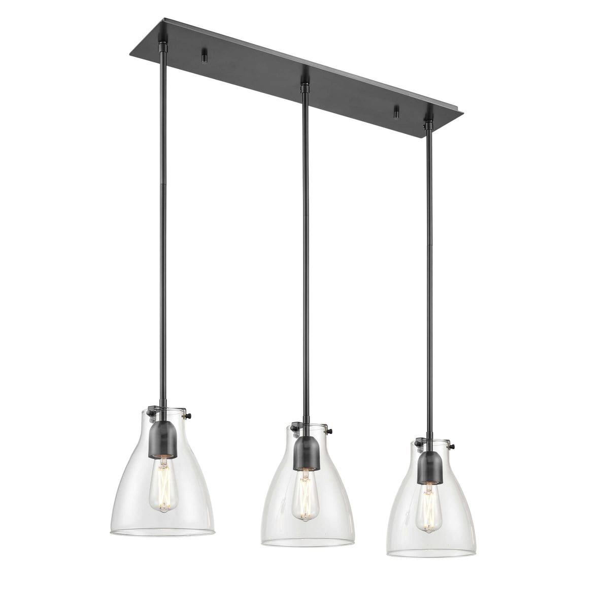 DVI LIGHTING EMMA 3 LT LINEAR EBONY CLEAR DVP47053EB-CL