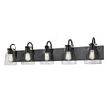 DVI LIGHTING EMMA 5 LT VANITY EBONY CLEAR DVP47055EB-CL