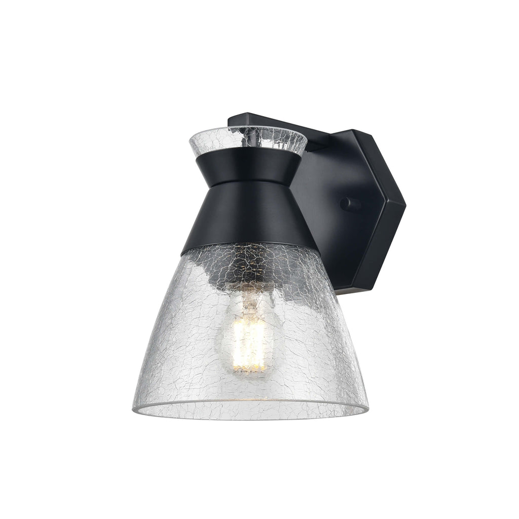 DVI LIGHTING SUNNYBROOK SCONCE EBONY CRACKLE DVP47401EB-CRK