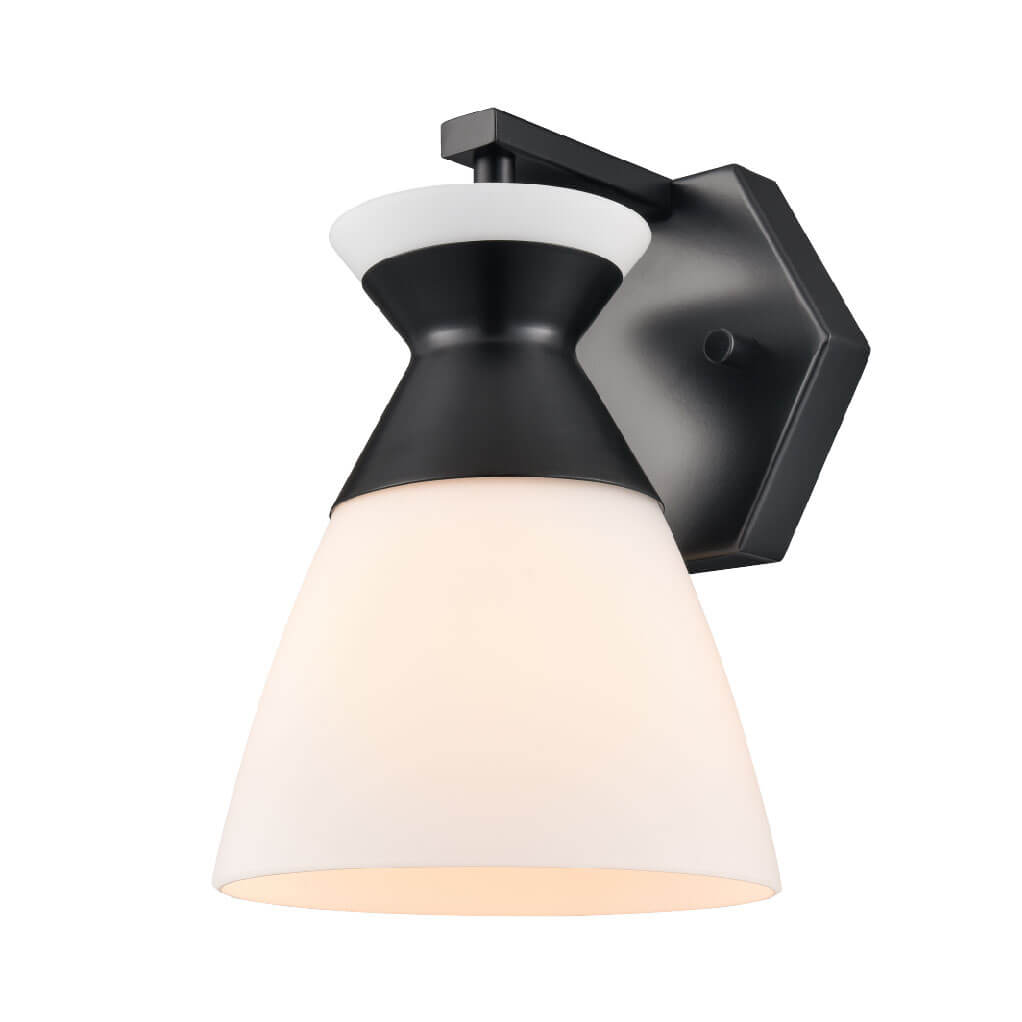 DVI LIGHTING SUNNYBROOK SCONCE EBONY OPAL DVP47401EB-OP