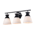 DVI LIGHTING SUNNYBROOK 3 LT VANITY EBONY OPAL DVP47443EB-OP