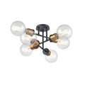 DVI LIGHTING LAKE LOUISE 6 LT SEMI-FLUSH MOUNT DVP47611MF+EB