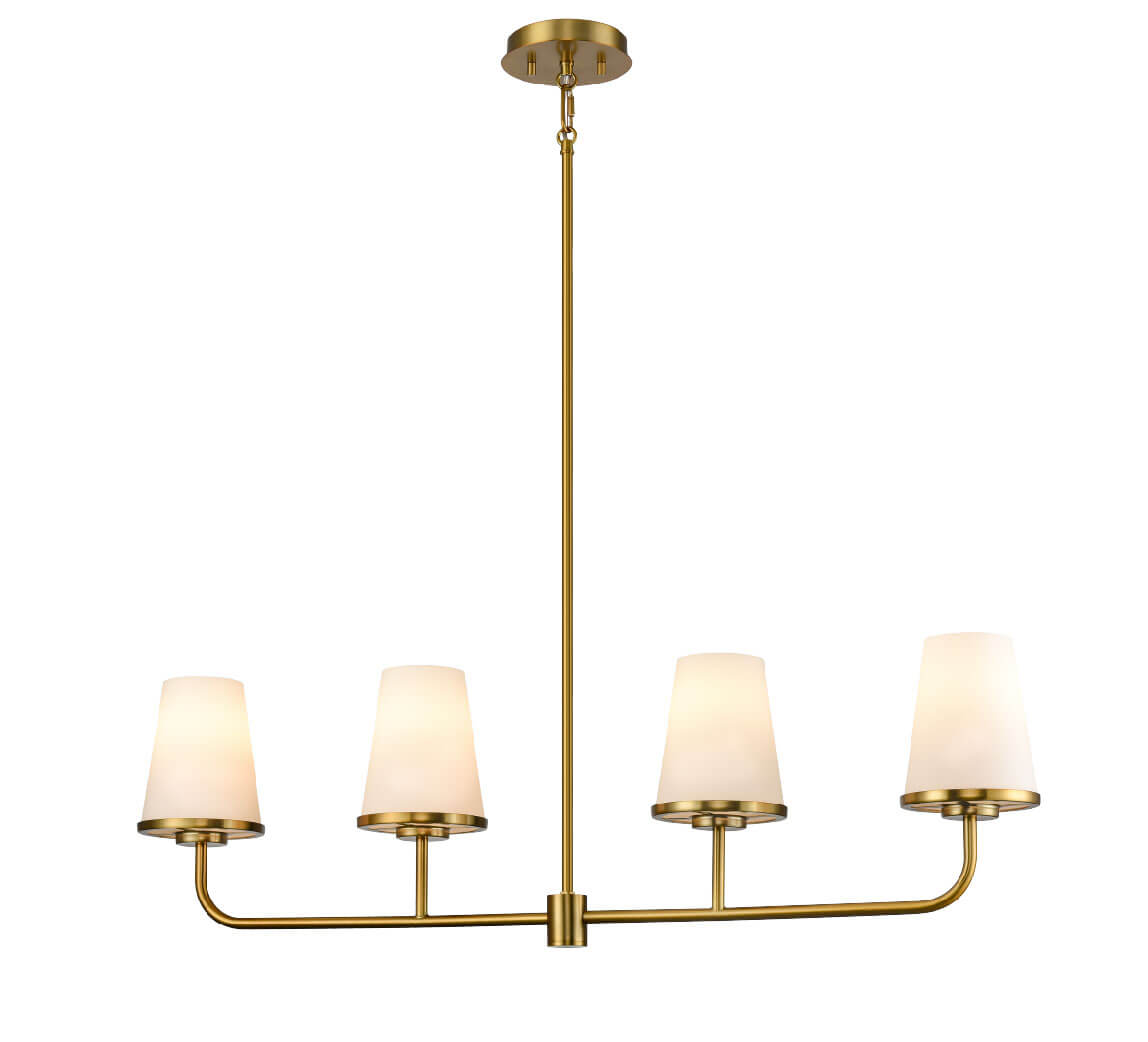 DVI LIGHTING KANATA 4 LT LINEAR BRASS DVP48002BR-OP
