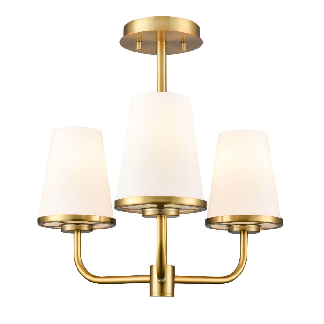 DVI LIGHTING KANATA 3 LT DUAL MOUNT BRASS DVP48012BR-OP